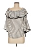 Maurices 100% Polyester Silver 3/4 Sleeve Blouse Size M - photo 1