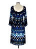 Muse Print Blue Cocktail Dress Size 10 - photo 2