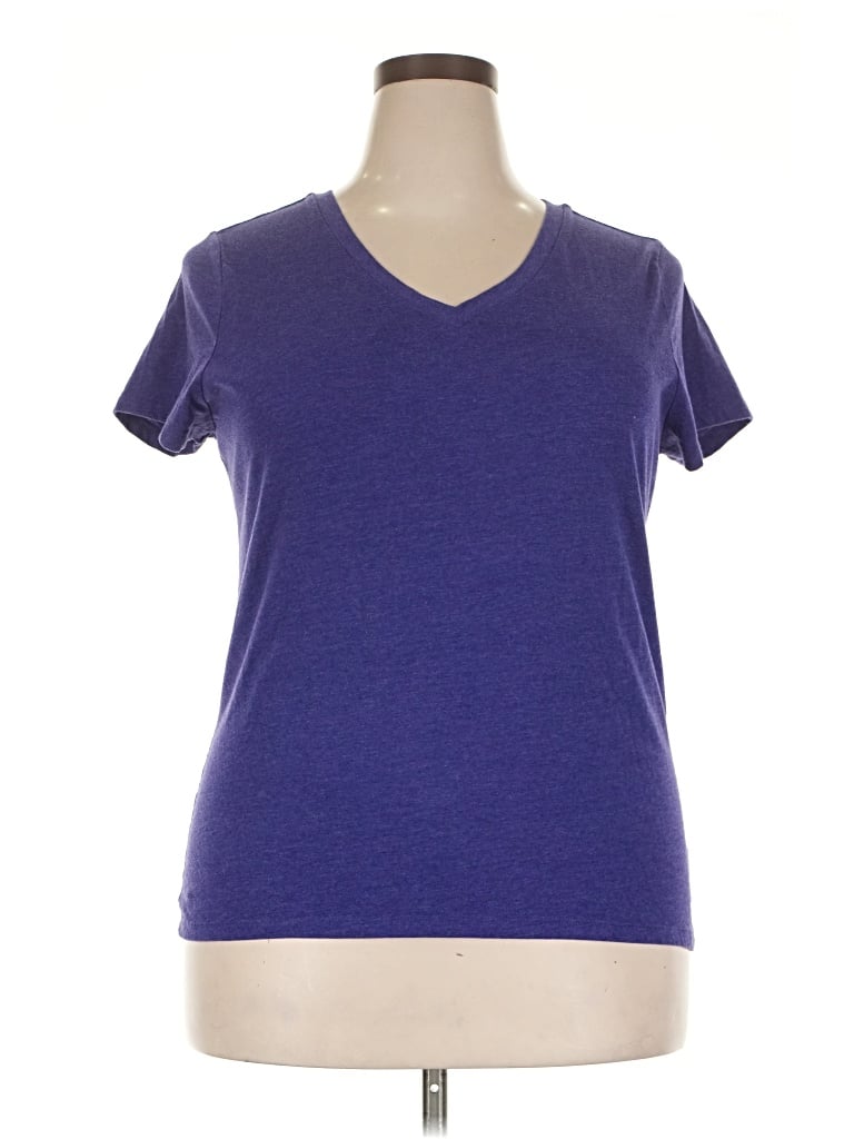 Pre-owned Faded Glory Short Sleeve T-shirt In Purple