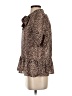 Joie Animal Print Brown Short Sleeve Blouse Size XXS - photo 5