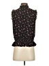 J.Crew 100% Polyester Black Sleeveless Blouse Size 00 - photo 2