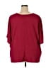 Ellos Burgundy Short Sleeve Blouse Size 3X - photo 2