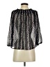 Timing 100% Polyester Black 3/4 Sleeve Blouse Size S - photo 2