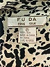 FU DA 100% Silk Animal Print Ivory Short Sleeve Silk Top Size P (petite) - photo 4