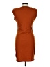 BCBGeneration Solid Brown Casual Dress Size L - photo 2