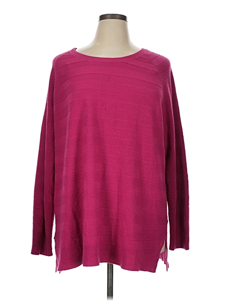 Pre-owned Faded Glory Long Sleeve T-shirt In Burgundy