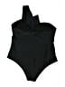 Shein Solid Black One Piece Swimsuit Size 3X - photo 2