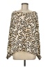 CAbi 100% Polyester Animal Print Ivory Long Sleeve Blouse Size M - photo 1