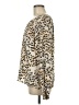 CAbi 100% Polyester Animal Print Ivory Long Sleeve Blouse Size M - photo 5