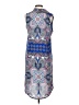 Renee C. Paisley Blue Casual Dress Size S - photo 2