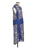 Renee C. Paisley Blue Casual Dress Size S - photo 4