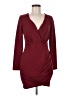 Unbranded Solid Burgundy Red Cocktail Dress Size M - photo 1