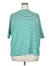 Umgee Stripes Teal Short Sleeve Turtleneck Size 5XEstimated - photo 1