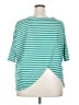 Umgee Stripes Teal Short Sleeve Turtleneck Size 5XEstimated - photo 2