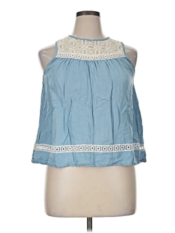 Hint of Mint Sleeveless Blouse (view 1)
