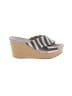Splendid Stripes Silver Black Wedges Size 10 - photo 1