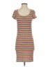 Assorted Brands Stripes Orange Casual Dress Size S - photo 1