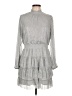 Express Metallic Silver Casual Dress Size L (estimated) - photo 1