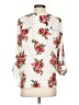 Black Rainn 100% Polyester Floral Ivory 3/4 Sleeve Blouse Size S - photo 2