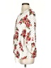 Black Rainn 100% Polyester Floral Ivory 3/4 Sleeve Blouse Size S - photo 5