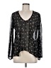 Lovers + Friends Black Long Sleeve Blouse Size M - photo 1