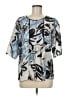 BCBGMAXAZRIA 100% Silk Blue Blouse Size M - photo 1