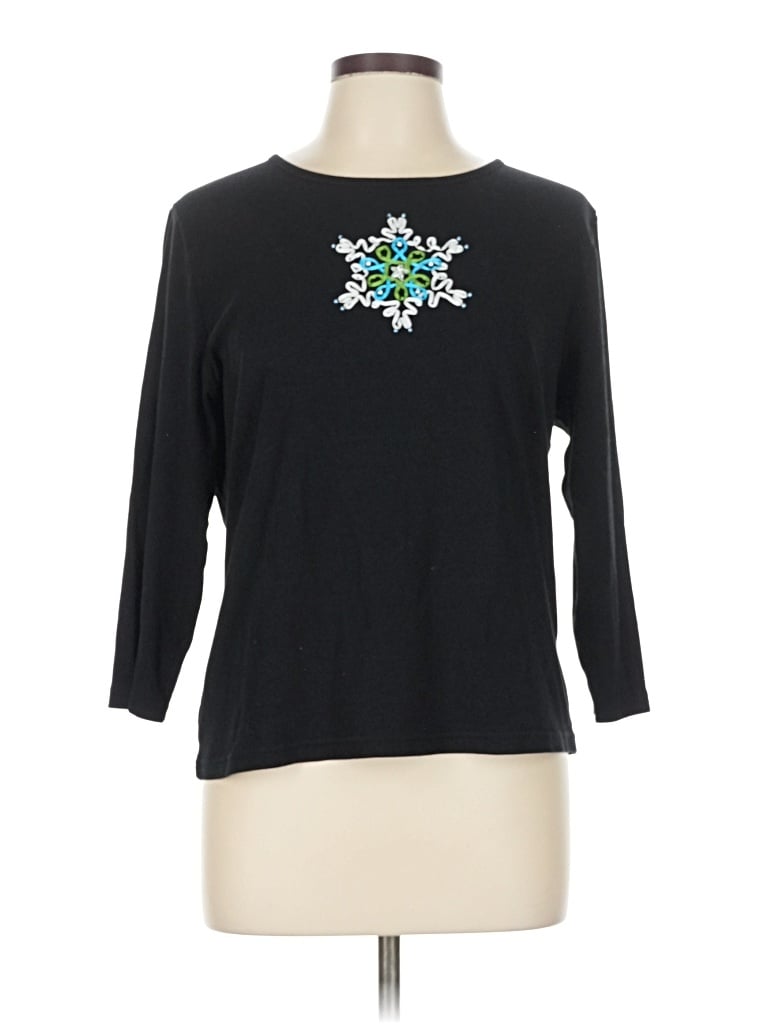 Pre-owned Classic Elements 3/4 Sleeve T-shirt In Black