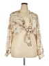 Saints & Hearts 100% Polyester Ivory Long Sleeve Blouse Size 2X - photo 1