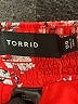 Torrid 100% Polyester Floral Red Shorts Size Med Plus (00) - photo 3