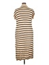 Unbranded 100% Polyester Stripes Tan Casual Dress Size XXL - photo 2