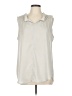 CAbi 100% Polyester Silver Sleeveless Blouse Size L - photo 1