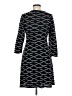 Indication 100% Polyester Chevron-herringbone Black Casual Dress Size 8 - photo 2