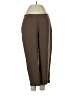 Susan Graver Solid Brown Casual Pants Size S - photo 1