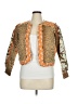 Anthropologie 100% Cotton Animal Print Gold Orange Jacket Size XS - Sm - photo 1