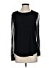 Anne Klein Black Long Sleeve Top Size S - photo 1