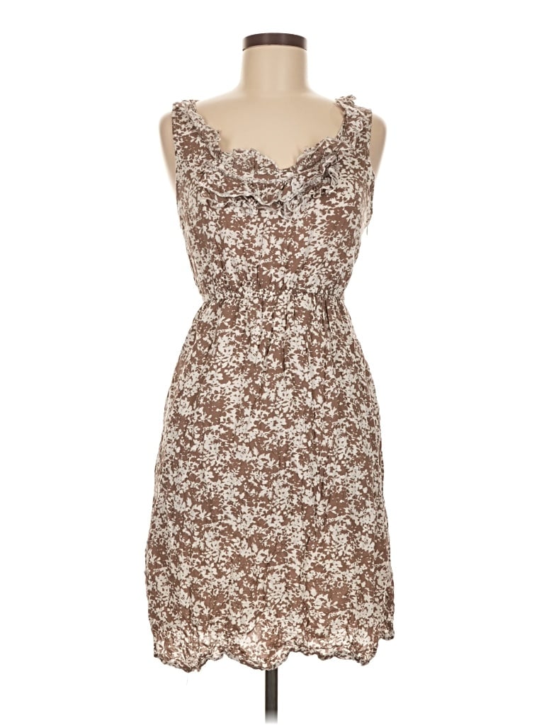 Pre-owned Romy Casual Dress In Brown