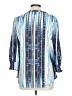 Assorted Brands Blue Red 3/4 Sleeve Blouse Size L - photo 2