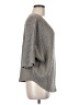 Hudson Gray Metallic Gray Pullover Sweater Size M - photo 4