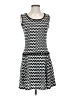 Max Studio Chevron-herringbone Gray Casual Dress Size XS - photo 1
