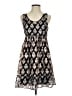 Free People 100% Polyester Paisley Black Cocktail Dress Size 4 - photo 1