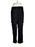 Marika Solid Black Casual Pants Size L - photo 2