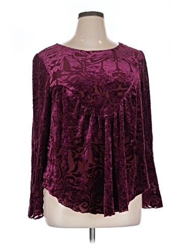Ultra Pink Long Sleeve Blouse (view 1)
