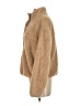 H&M 100% Polyester Tan Faux Fur Jacket Size S - photo 5