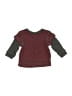 Gap 100% Cotton Color Block Burgundy Pullover Sweater Size 3-6 mo - photo 2
