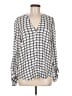 Soft Joie Silver White Long Sleeve Blouse Size M - photo 1