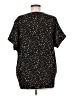 MTS 100% Polyester Animal Print Black Short Sleeve Blouse Size M - photo 2