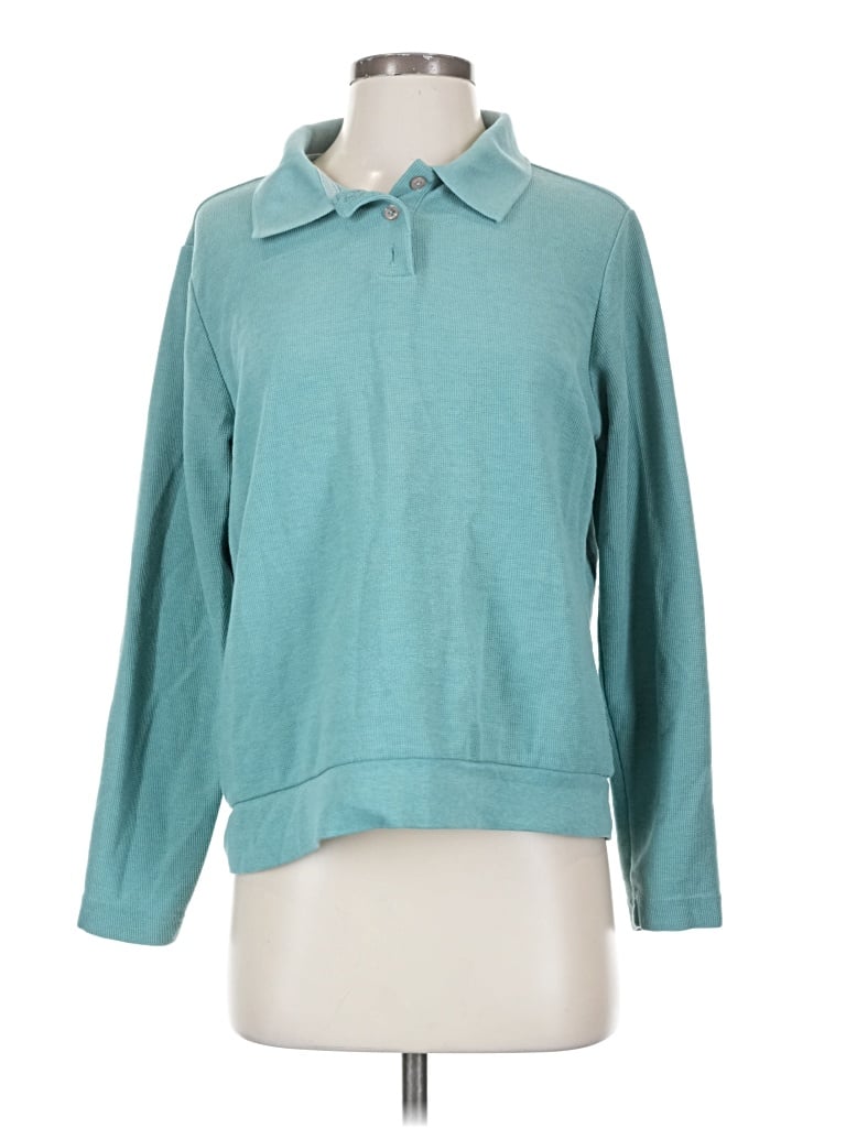 Pre-owned Blair Long Sleeve Blouse In Blue