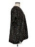 MTS 100% Polyester Animal Print Black Short Sleeve Blouse Size M - photo 4