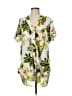 Milonga Tropical Green White Short Sleeve Blouse Size Med - Lg - photo 1
