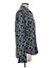 Express Print Blue Long Sleeve Blouse Size M - photo 4